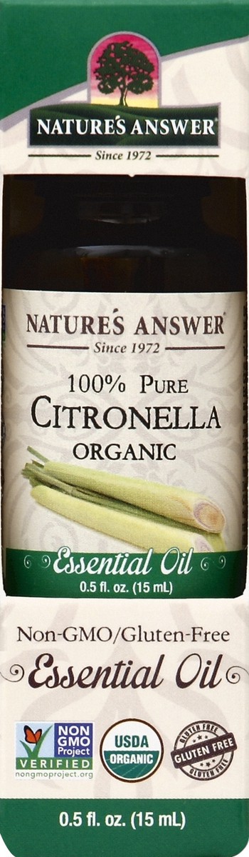 slide 4 of 4, Nature's Answer 100% Pure Organic Citronella Essential Oil 0.5 fl oz, 0.5 fl oz