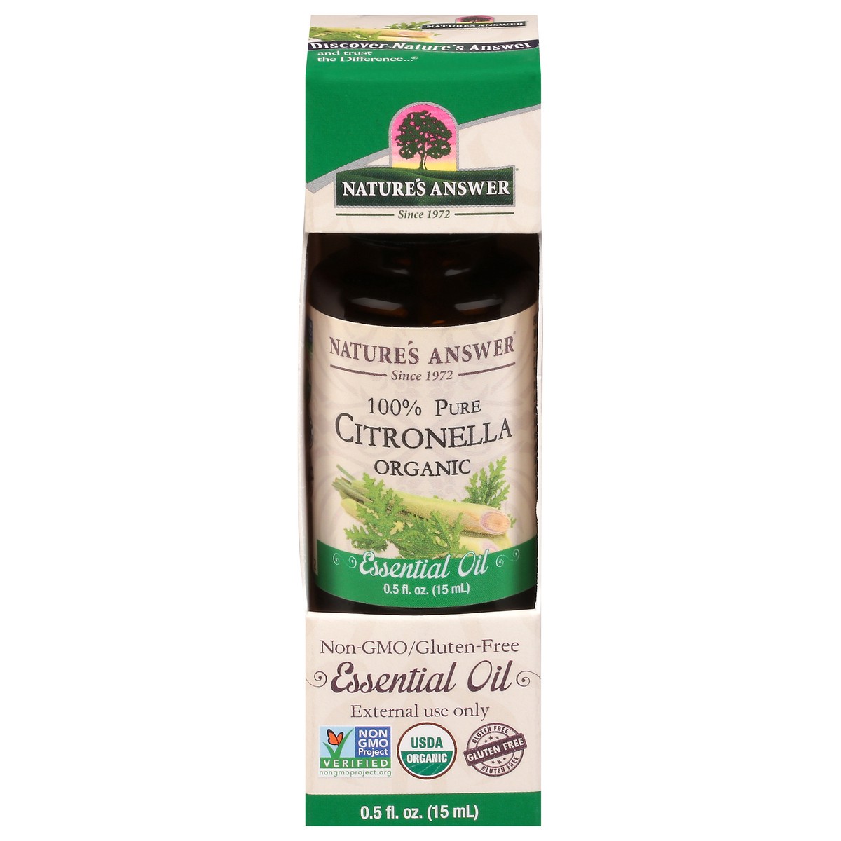 slide 1 of 4, Nature's Answer 100% Pure Organic Citronella Essential Oil 0.5 fl oz, 0.5 fl oz