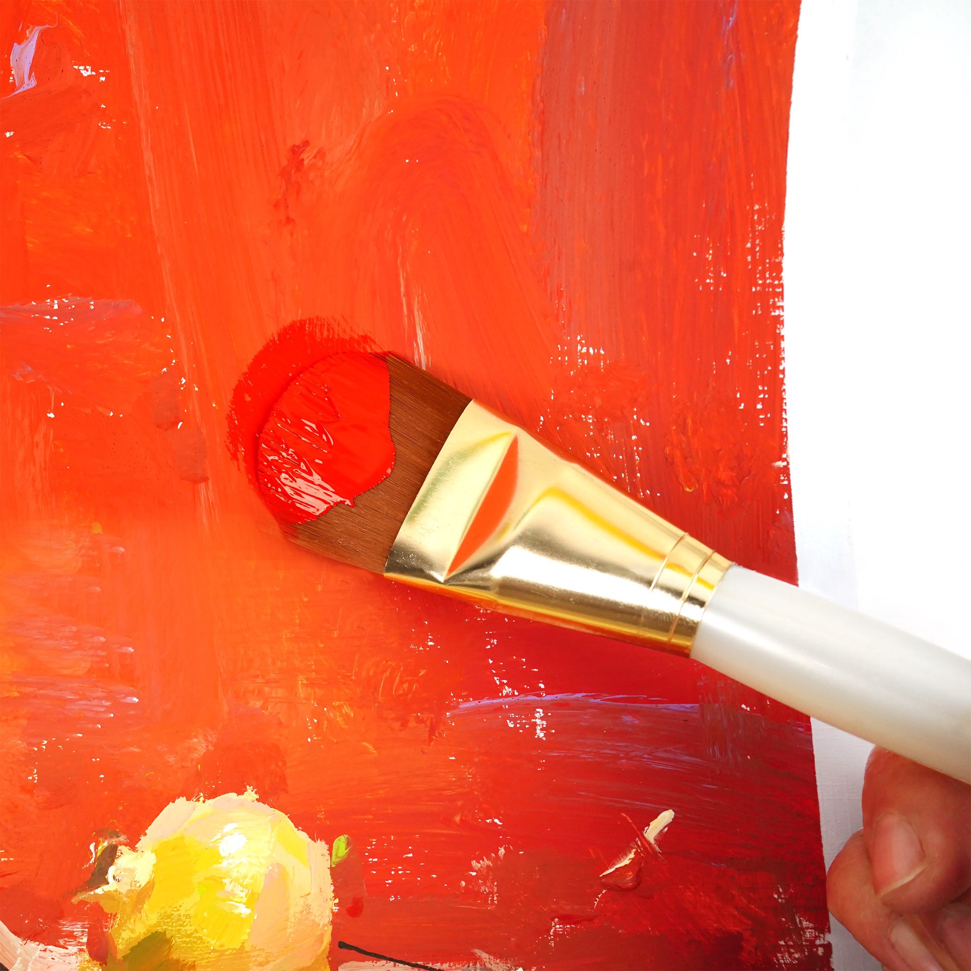 slide 3 of 5, Multi-Purpose 6 Piece Synthetic Extra-Large Brush Set By Craft Smart, 6 ct