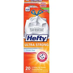 Hefty Ultra Strong Scent Free Tall Kitchen Bags