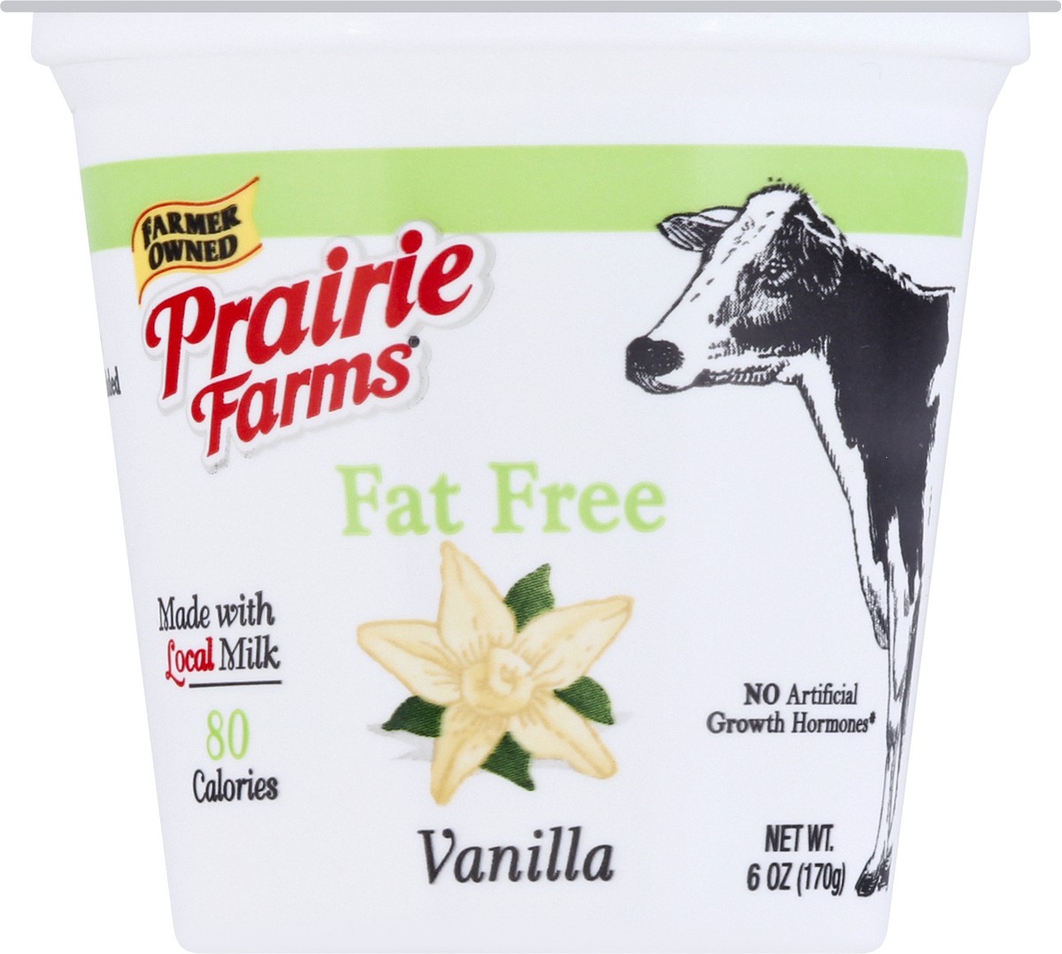 slide 2 of 12, Prairie Farms Fat Free Blended Vanilla Yogurt 6 oz, 6 oz