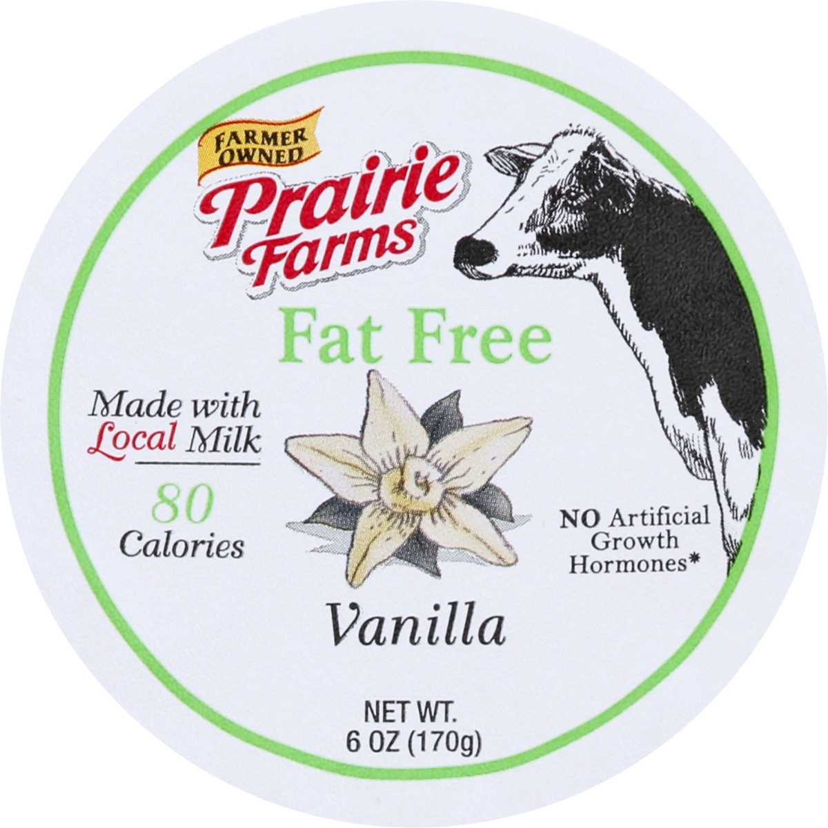 slide 7 of 12, Prairie Farms Fat Free Blended Vanilla Yogurt 6 oz, 6 oz