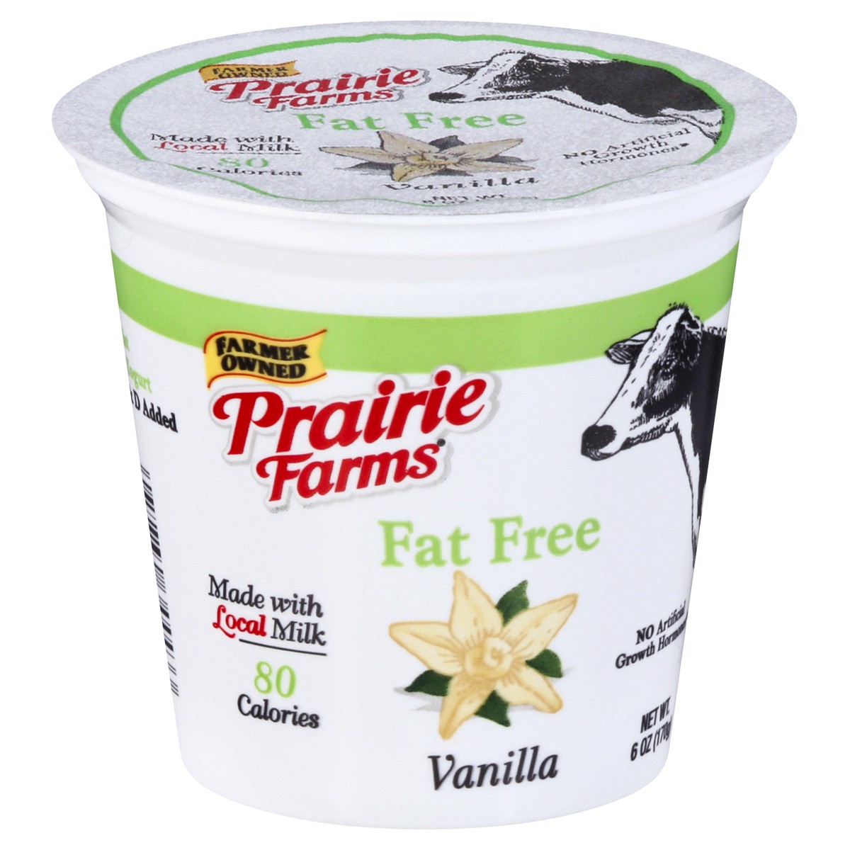 slide 8 of 12, Prairie Farms Fat Free Blended Vanilla Yogurt 6 oz, 6 oz