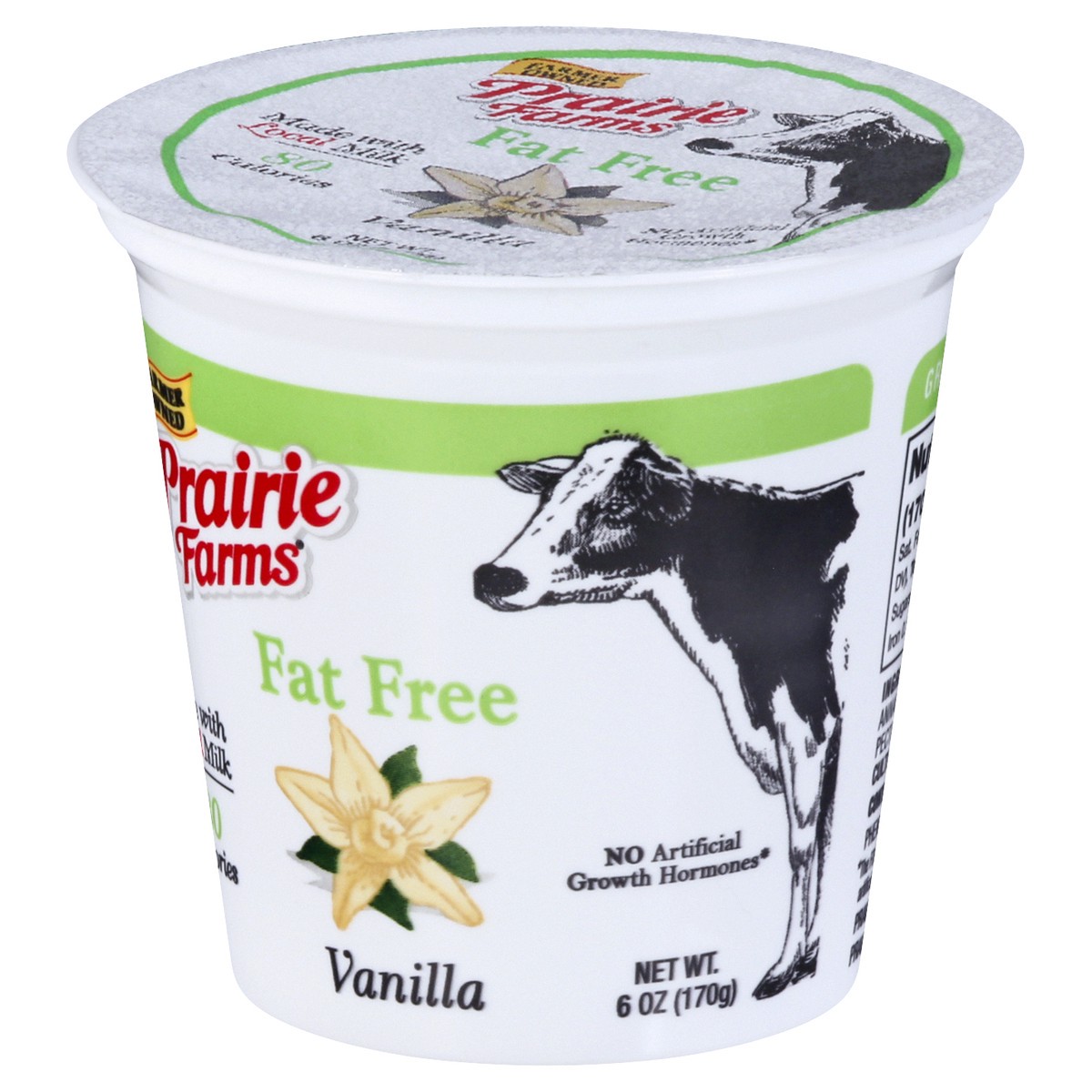 slide 9 of 12, Prairie Farms Fat Free Blended Vanilla Yogurt 6 oz, 6 oz