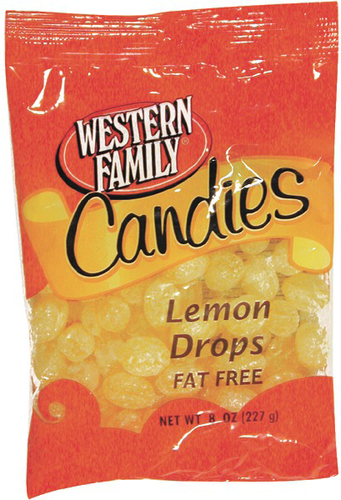 slide 1 of 1, Western Family Candies Lemon Drops, 8 oz