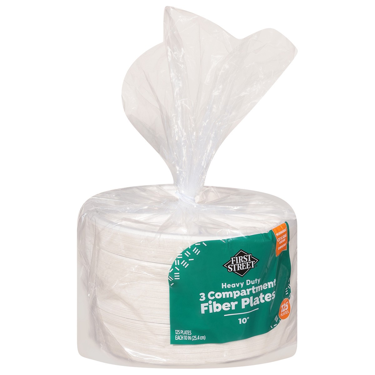 slide 7 of 11, First Street 10 Heavy Duty Compartment Plates, 125 ct