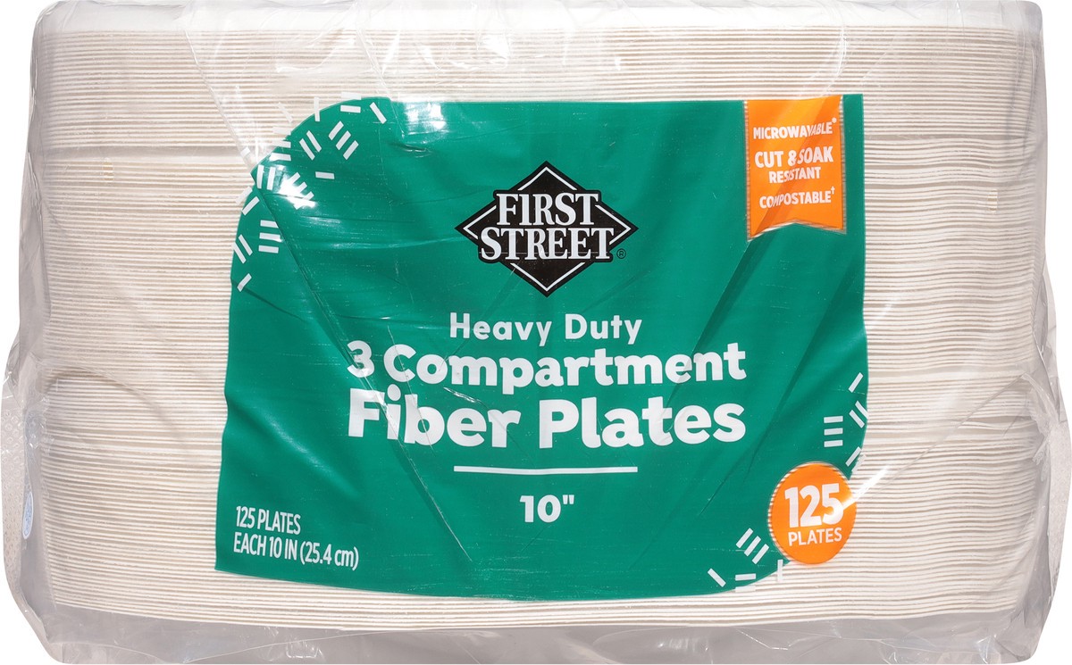 slide 4 of 11, First Street 10 Heavy Duty Compartment Plates, 125 ct