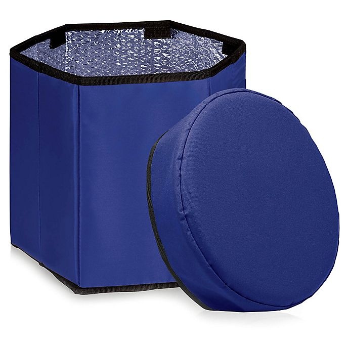 slide 1 of 5, Picnic Time Oniva Bongo Cooler Seat - Navy, 1 ct