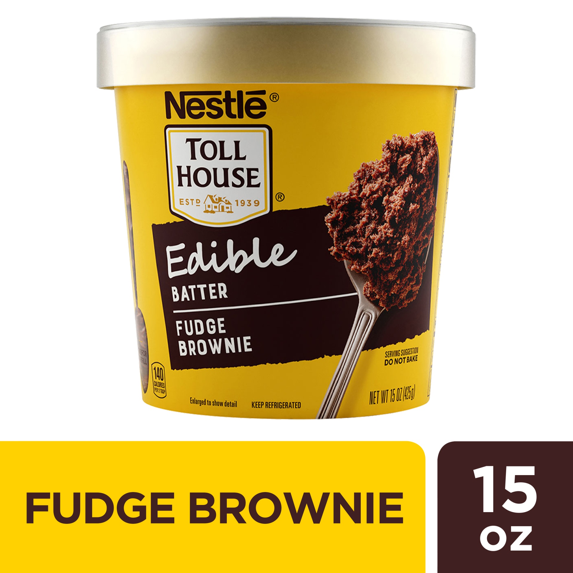 slide 1 of 6, Nestle Toll House Fudge Brownie Edible Batter, 15 oz