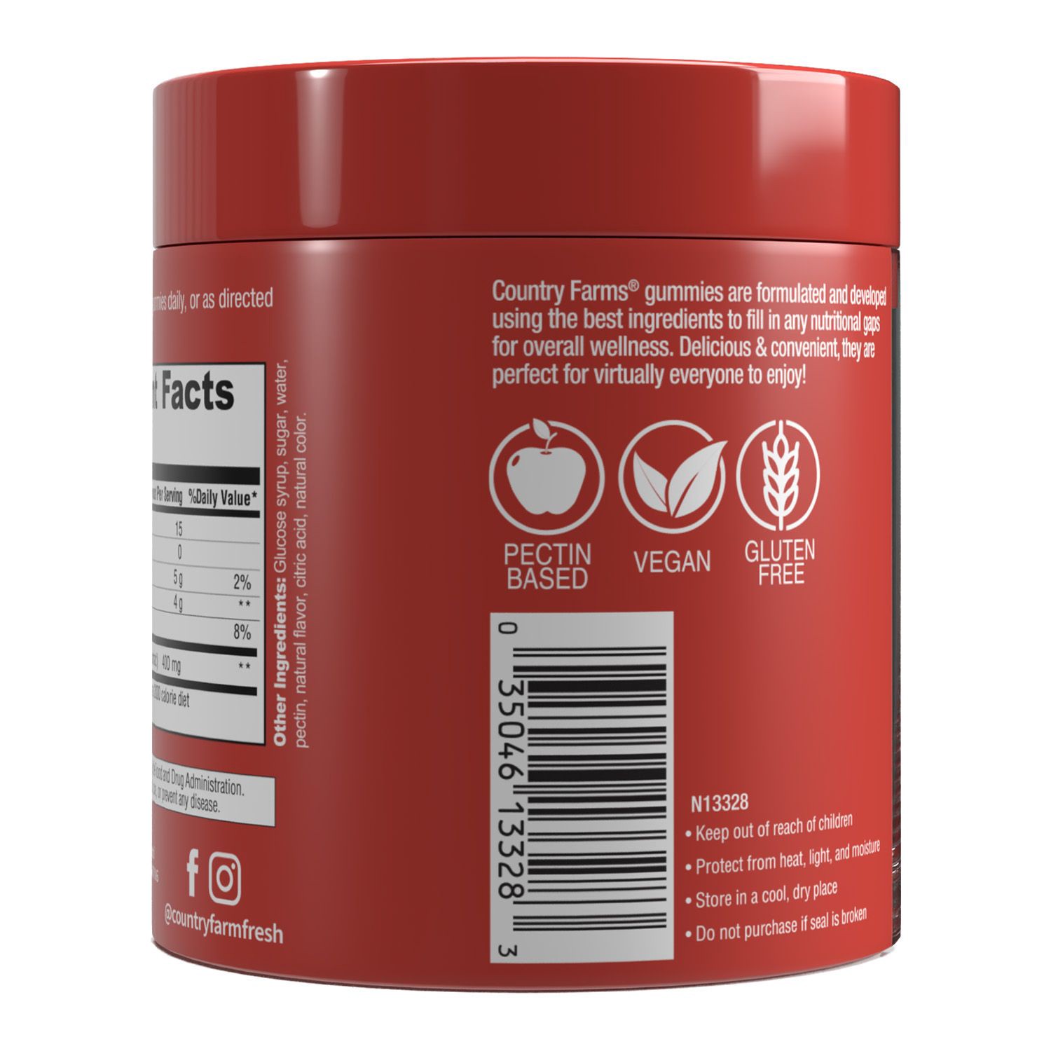 slide 2 of 3, Country Farms Tart Cherry Gmy - 60 ct, 60 ct