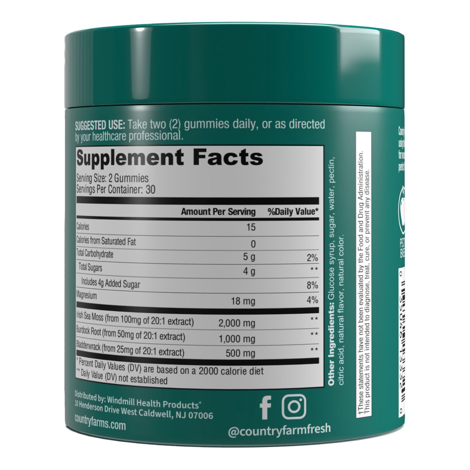 slide 3 of 3, Country Farms Irish Sea Moss Gummies, 1 ct