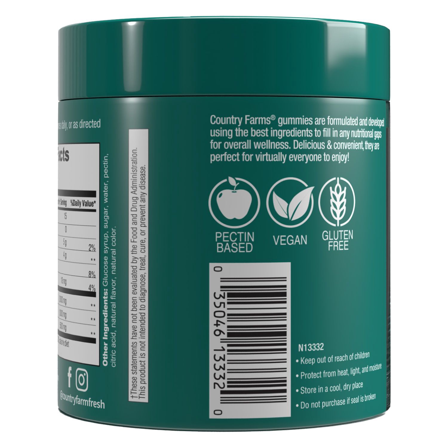 slide 2 of 3, Country Farms Irish Sea Moss Gummies, 1 ct