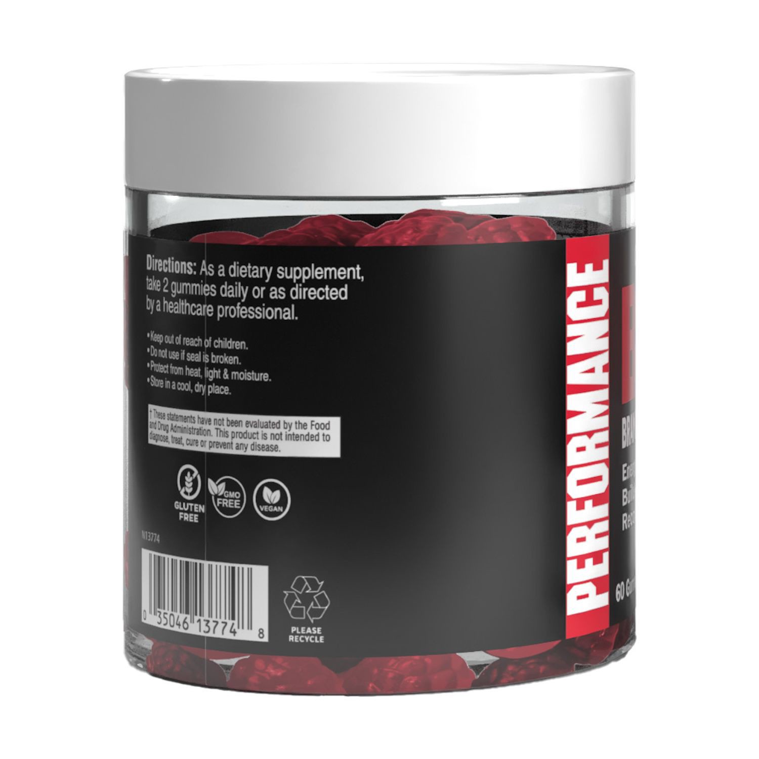 slide 3 of 3, Cybergenics Bcaa Gummy Citrus Berry, 60 ct