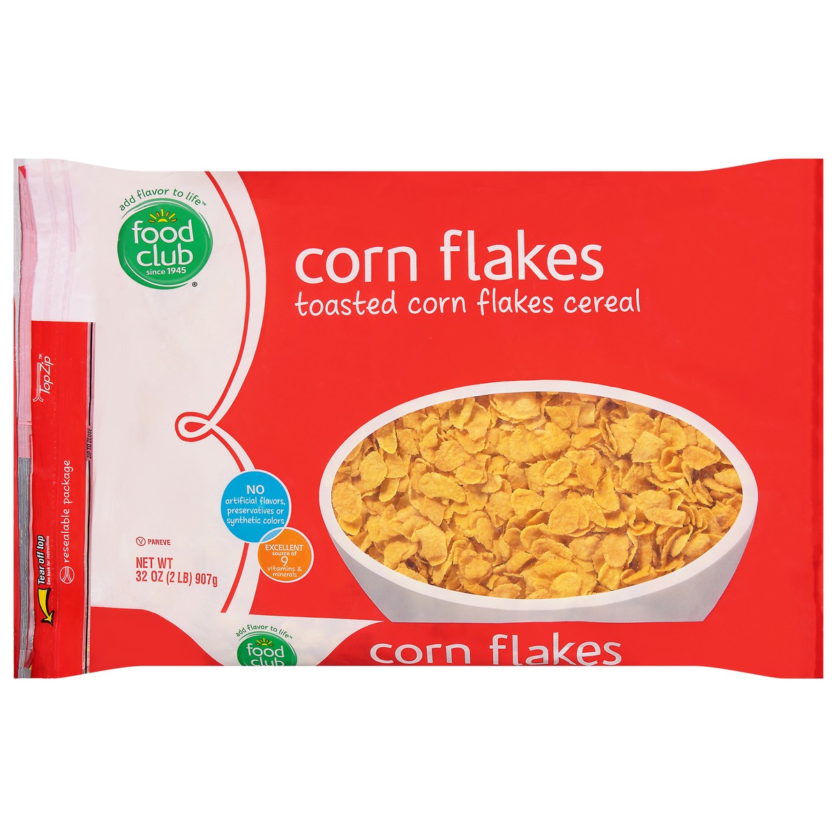 slide 1 of 6, Food Club Corn Flakes Cereal 32 oz , 32 oz