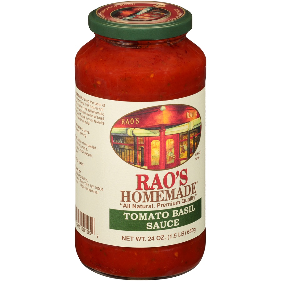 slide 2 of 8, Rao's Homemade Tomato Basil Pasta Sauce, 24 oz