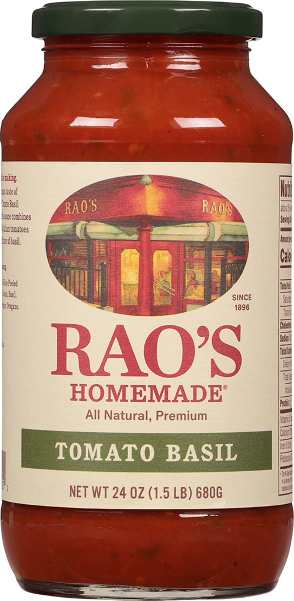 slide 4 of 9, Rao's Homemade Tomato Basil Sauce 24 oz, 24 oz