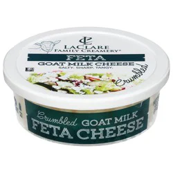 LaClare Family Creamery Feta Cheese, Goat Milk, Crumbled