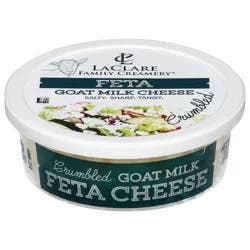 LaClare Family Creamery Feta Cheese, Goat Milk, Crumbled