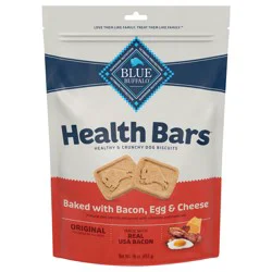 Blue Buffalo Health Bars Crunchy Dog Biscuits, Oven-Baked With Natural Ingredients, Bacon, Egg & Cheese , 16-oz Bag