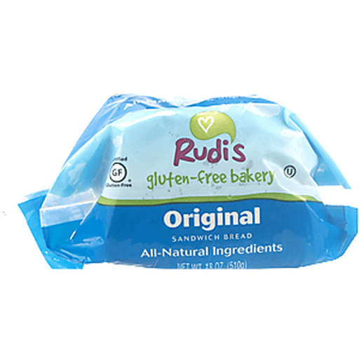 slide 4 of 7, Rudi's Gluten Free, Soy Free, & Dairy Free Original White Frozen Bread, 18 oz