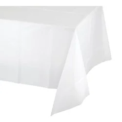 Creative PAPER ART White Plastic Tablecover
