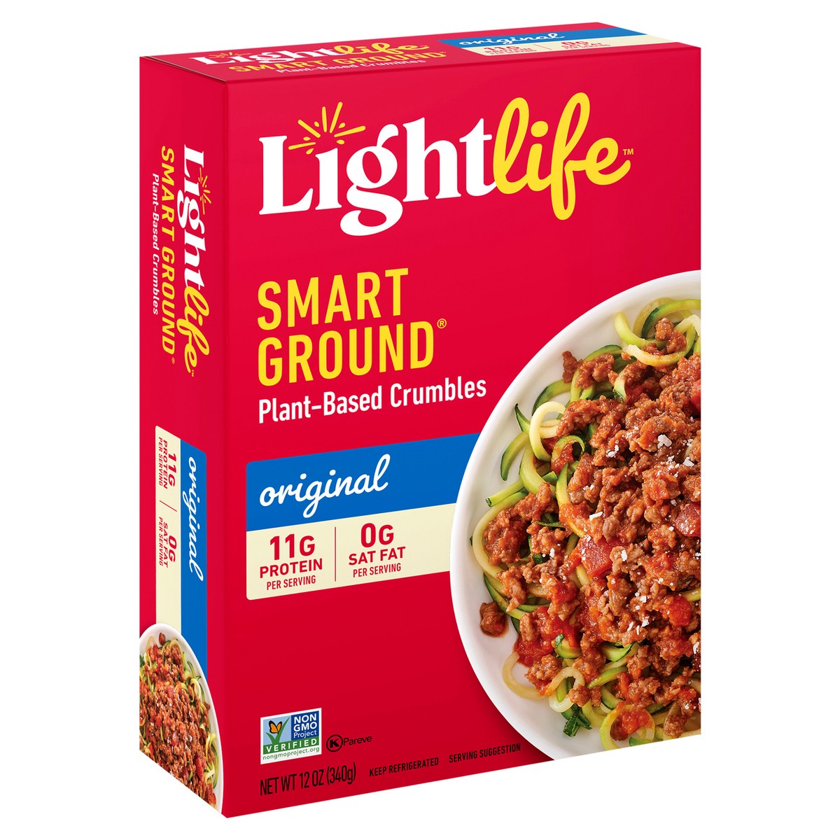 slide 7 of 9, Lightlife Crumbles, Plant-Based, Original, 12 oz