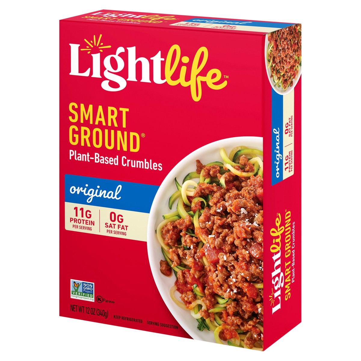 slide 8 of 9, Lightlife Crumbles, Plant-Based, Original, 12 oz