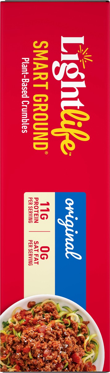 slide 9 of 9, Lightlife Crumbles, Plant-Based, Original, 12 oz