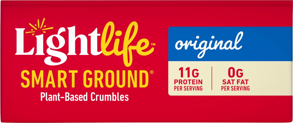 slide 5 of 9, Lightlife Crumbles, Plant-Based, Original, 12 oz