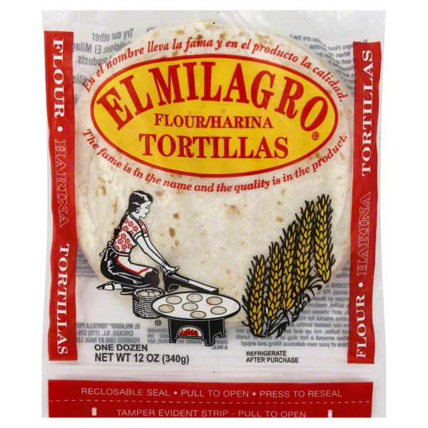 slide 1 of 1, El Milagro Natural Tortilla, 33 oz