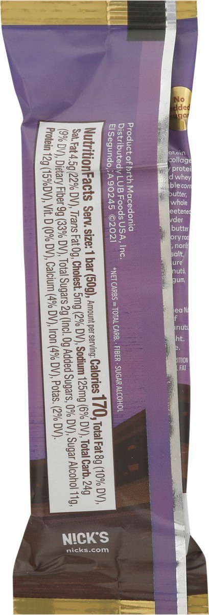 slide 4 of 13, Nick's Protein Bar - Singles, 1.76 oz