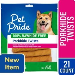 Pet Pride® Porkhide Twist Chews Adult Dog Treats, 21 ct / 20.7 oz