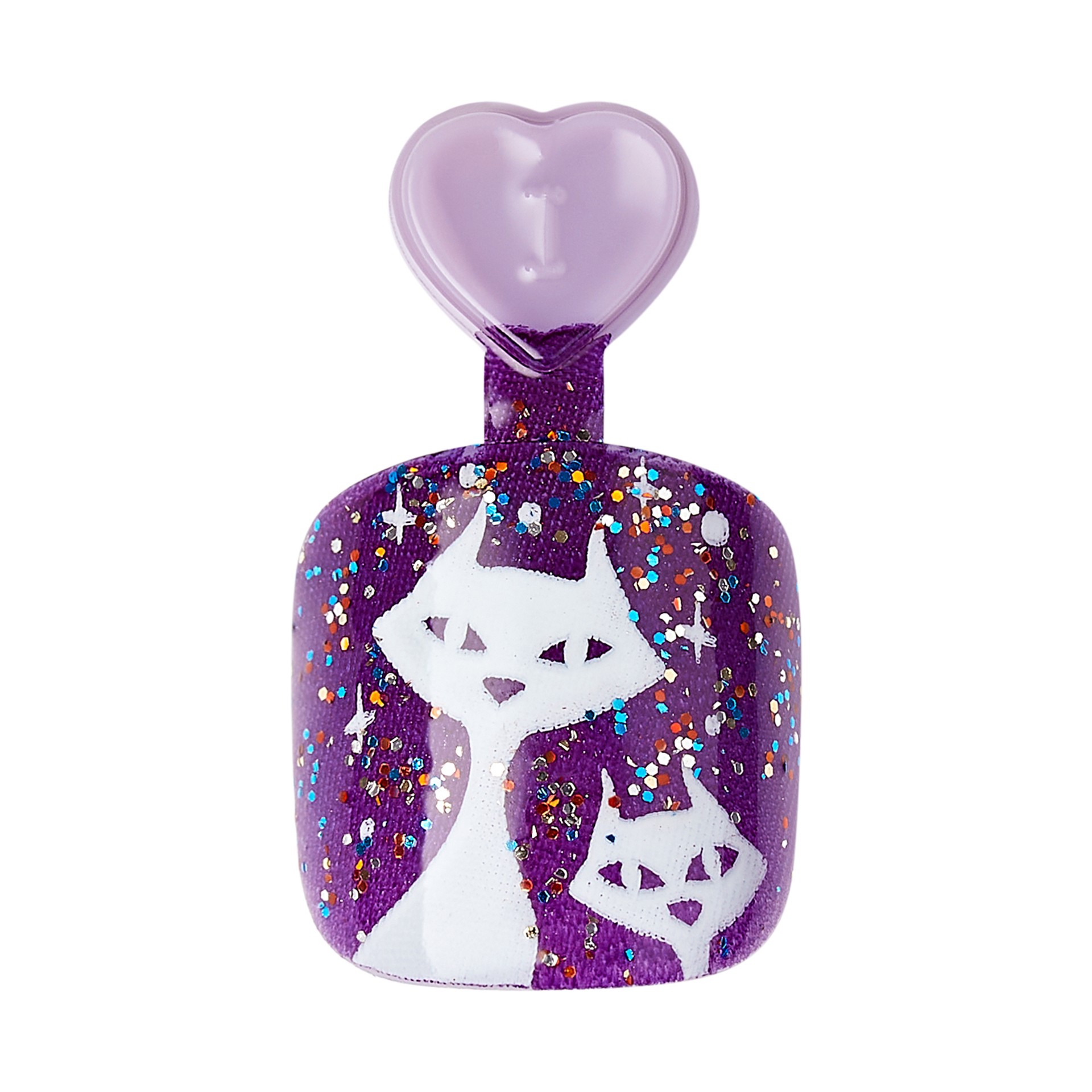 slide 3 of 5, imPRESS MINI Halloween Press-On Nails for Kids, No Glue Needed, Purple, Square, 21 Ct., 21 pc