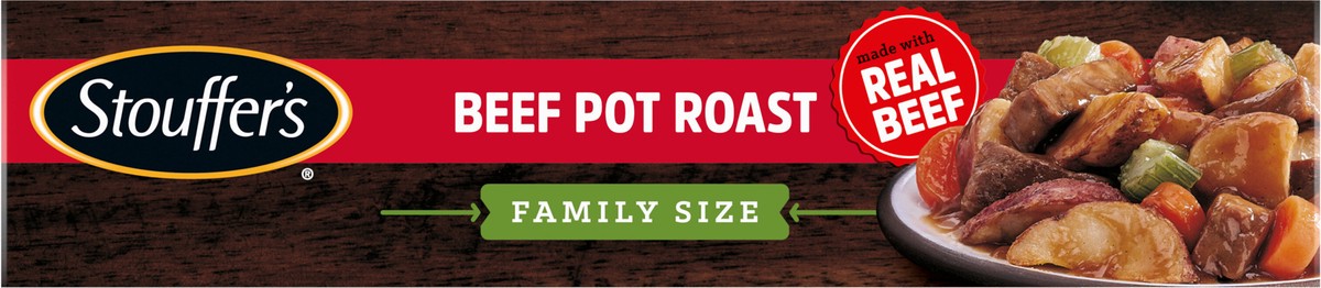 slide 2 of 14, Stouffer's Stouffer''s Beef Pot Roast, Family Size, Frozen Dinner, Easy Meals, Oven & Microwave Dinner, 30 oz