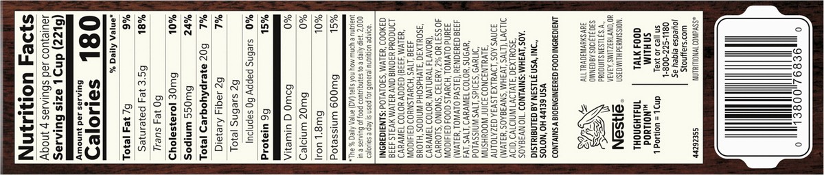 slide 8 of 14, Stouffer's Stouffer''s Beef Pot Roast, Family Size, Frozen Dinner, Easy Meals, Oven & Microwave Dinner, 30 oz
