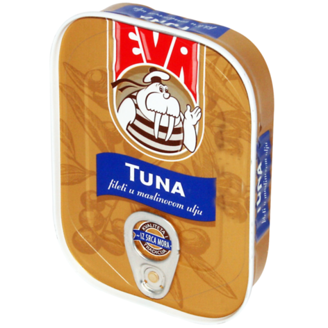 slide 1 of 1, Podravka Eva Light Tuna Olive Oil, 115 gram