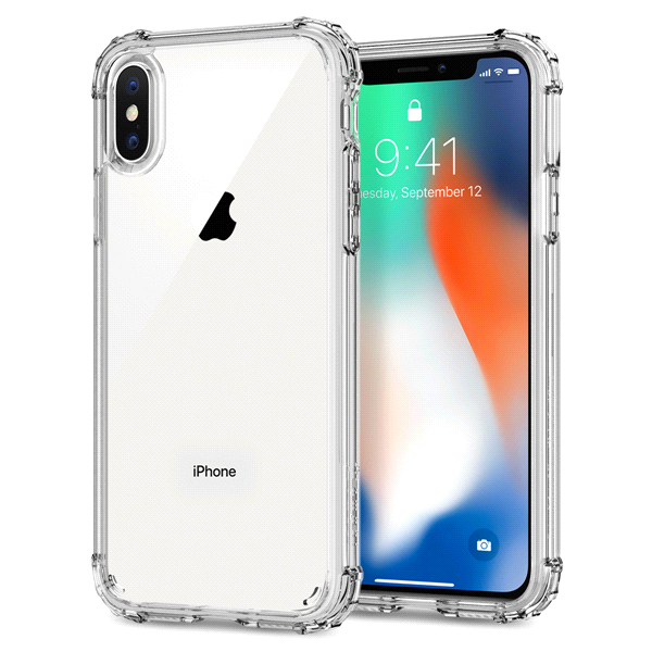 slide 1 of 1, Spigen iPhone X Case Crystal Shell- Clear, 1 ct