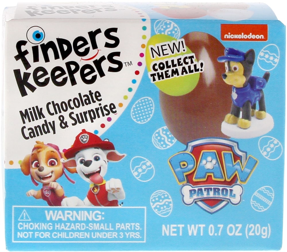 slide 1 of 1, Galerie Paw Patrol Finders Keepers Milk Chocolate Candy & Surprise, 0.7 oz