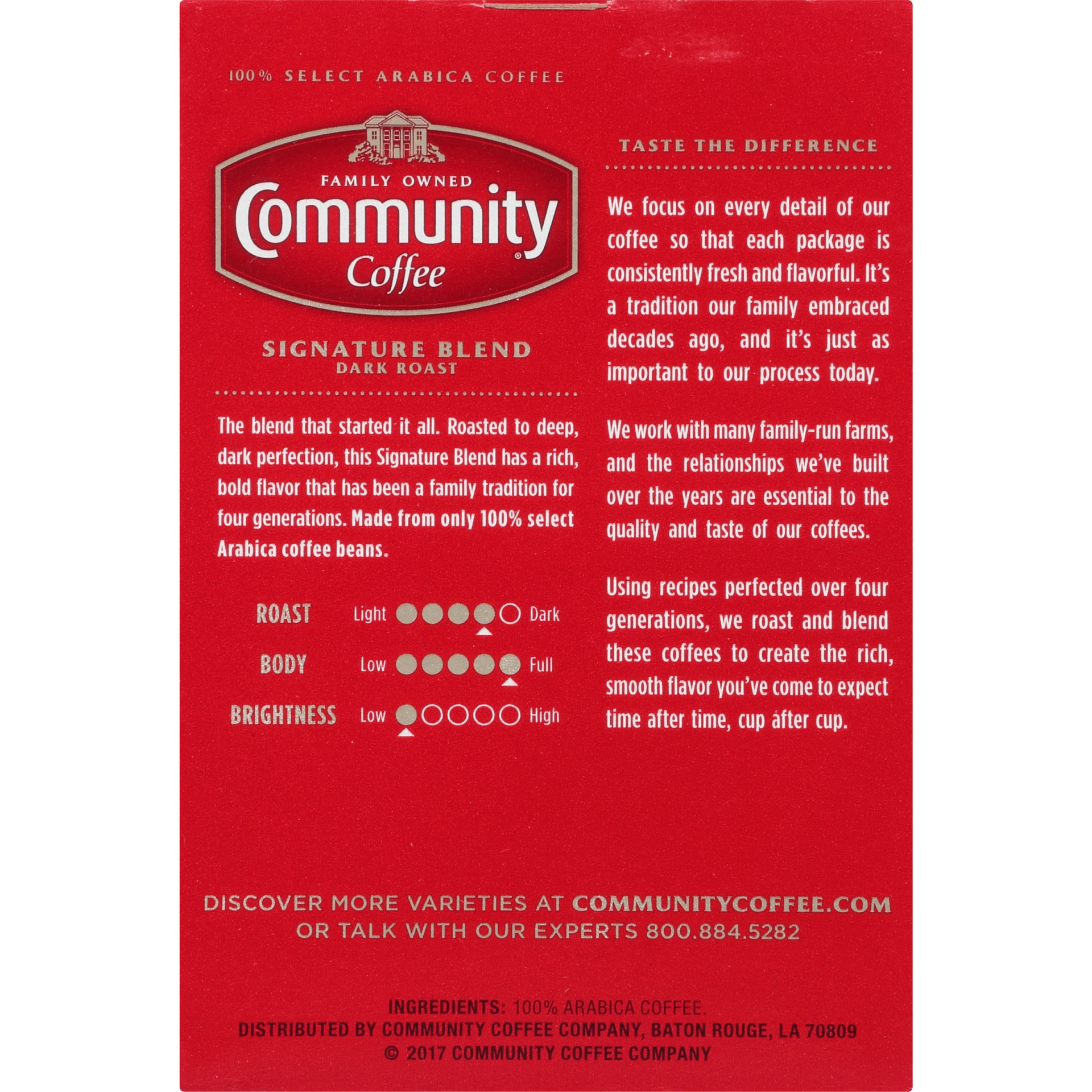 slide 5 of 7, Community Coffee Dark Roast Coffee Cup Pods, 18 ct