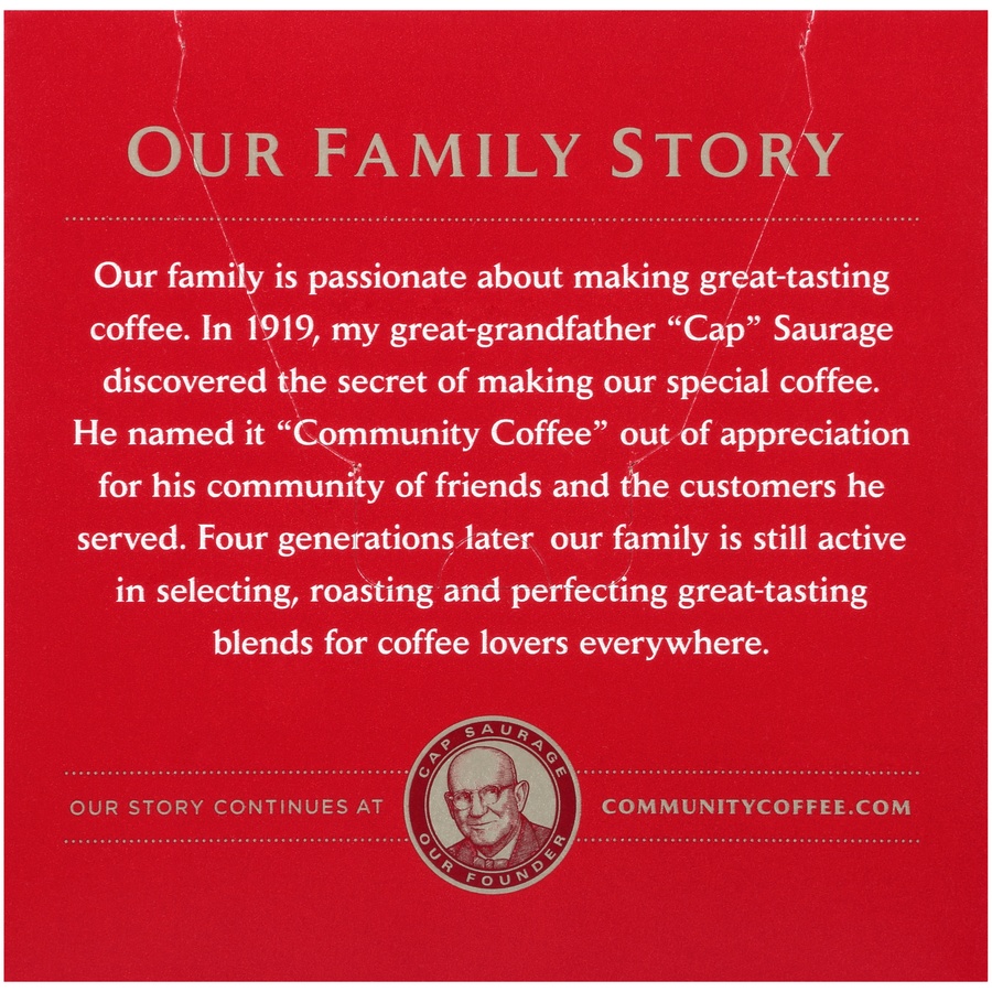 slide 6 of 7, Community Coffee Dark Roast Coffee Cup Pods, 18 ct