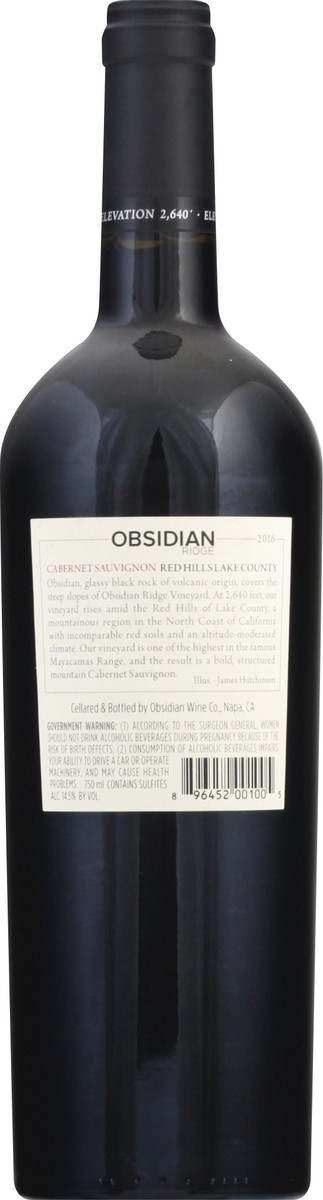 slide 8 of 9, Obsidian Cabernet Sauvignon 750 ml, 750 ml