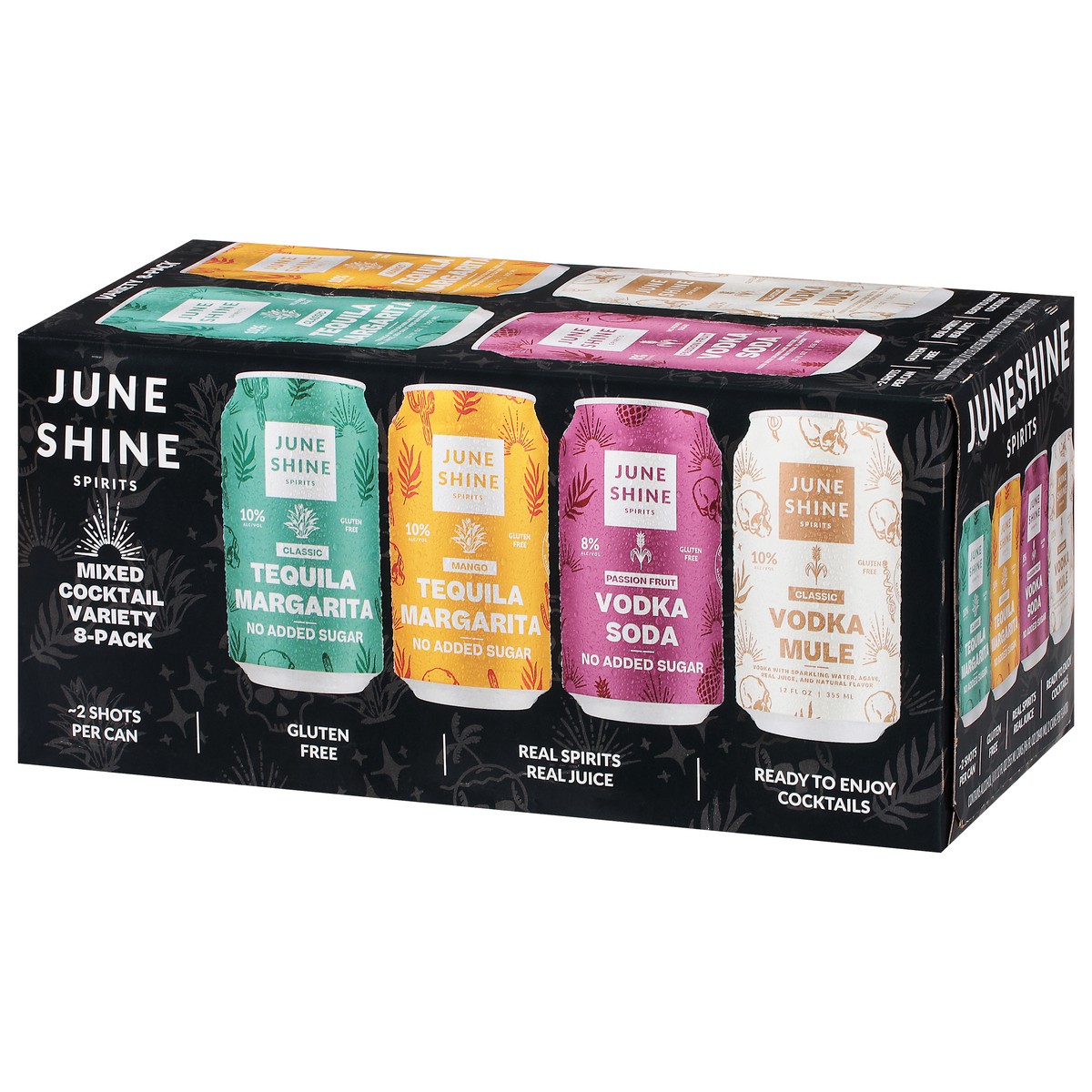 slide 6 of 11, JuneShine Mixed Cocktail, 8 ct, 355 ml