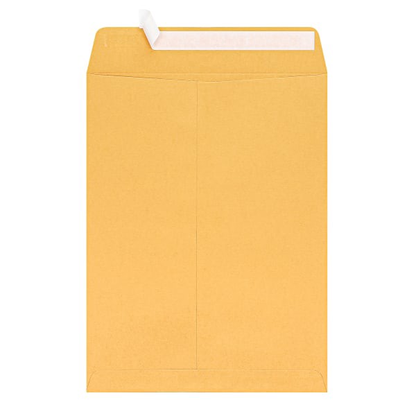 slide 4 of 4, Office Depot Brand 9" X 12" Manila Catalog Envelopes, Clean Seal, Brown Kraft, Box Of 100, 100 ct