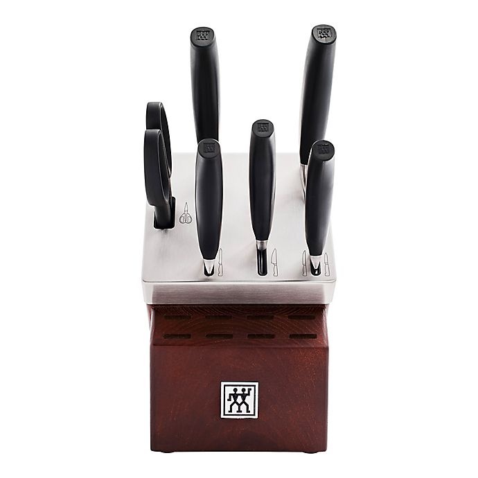 slide 4 of 6, Zwilling J.A. Henckels Five Star Self-Sharpening Knife Block Set, 7 ct