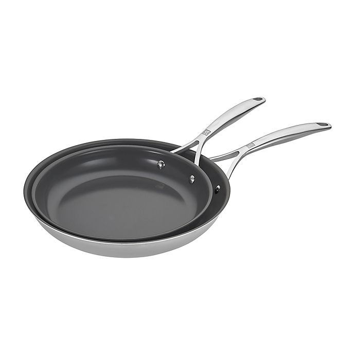 slide 5 of 7, Zwilling J.A. Henckels Energy Plus Nonstick Stainless Steel Cookware Set, 10 ct
