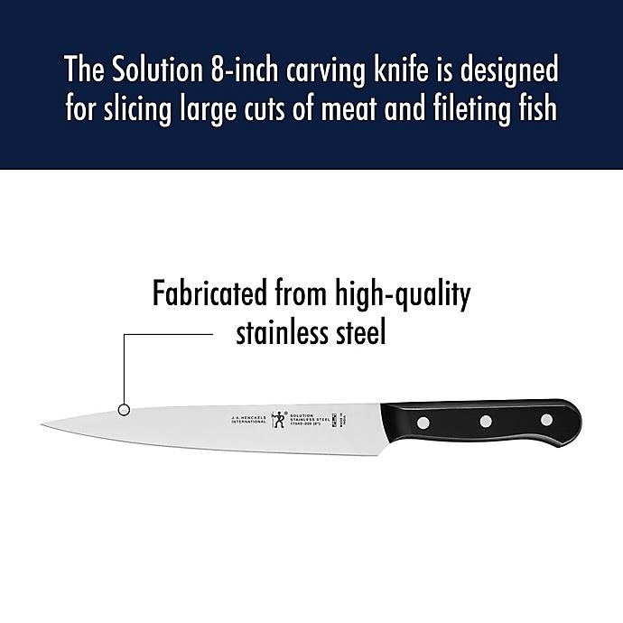slide 2 of 5, HENCKELS Solution Carving Knife, 8 in