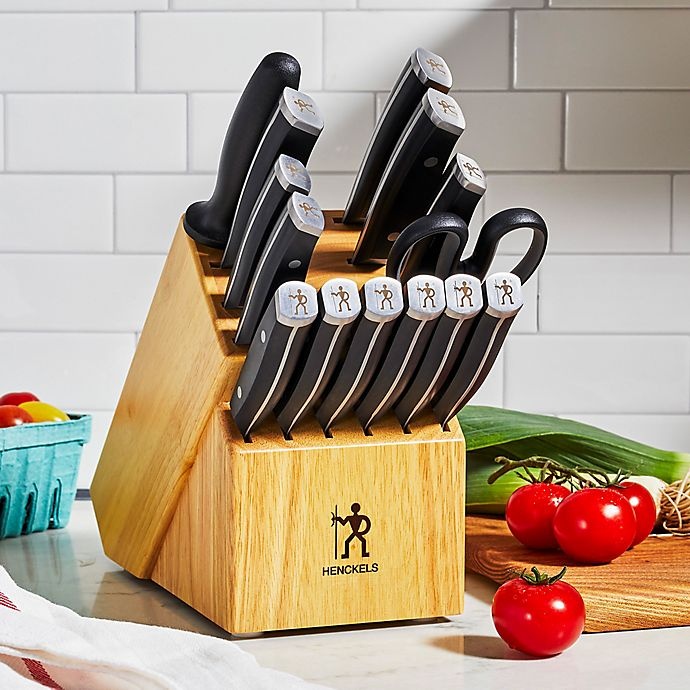 slide 2 of 5, Henckels 1895 Refined Knife Block Set - Natural, 15 ct