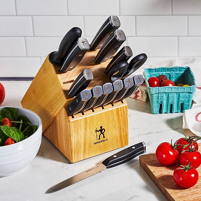 slide 3 of 5, Henckels 1895 Refined Knife Block Set - Natural, 15 ct