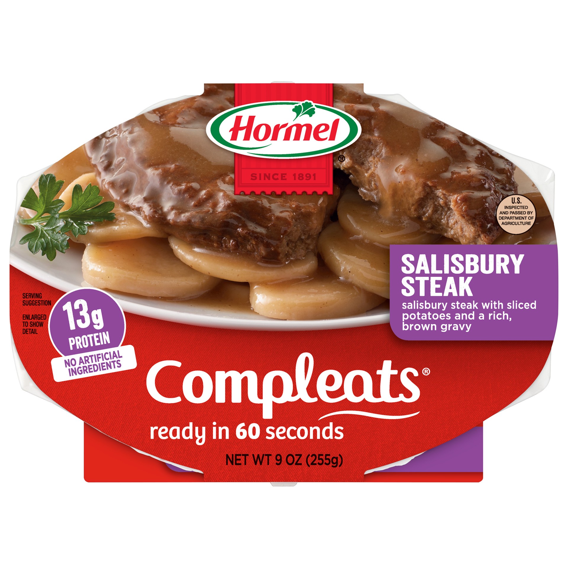 slide 1 of 6, Hormel Compleats Salisbury Steak, 10 oz