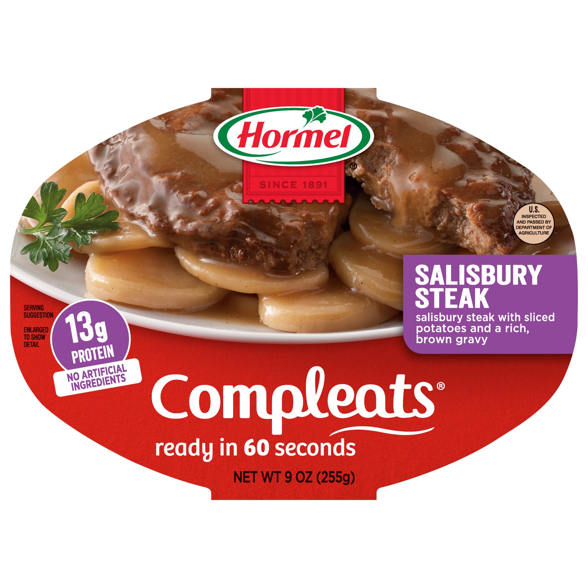 slide 1 of 6, Hormel Compleats Salisbury Steak, 10 oz